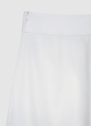 Pantaloni culotte in cotone rasatello