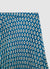 Gonna circle plissé simil satin con stampa geometrica