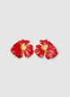 Enamelled flower-shaped earrings - TU