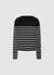 Rundhals-Strickpullover mit Streifen
