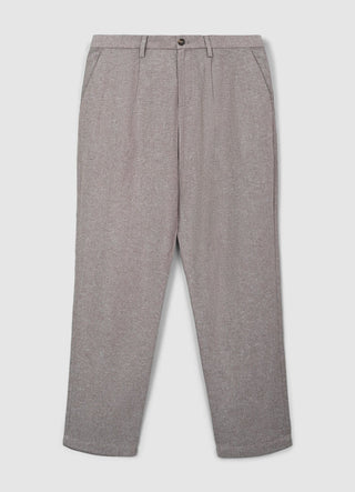 Linen-blend chino trousers