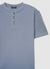 Plain-coloured T-shirt with a crew neck