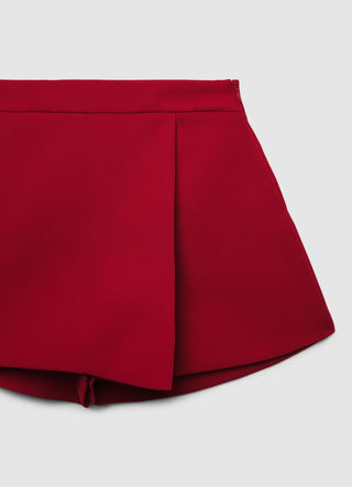Skort with front panel
