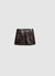 Gonna miniskirt effetto pelle verniciata