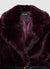 Manteau mi-long effet fourrure avec ceinture