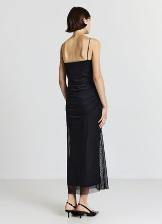 Abito lungo in tulle