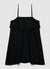 Robe mini évasée en mélange de lin