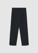 Pantalon droit en velours côtelé avec revers - XS