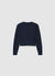 Crochet crop top with crew neck