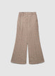 Pantaloni palazzo a quadri con paillettes - XS