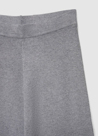Straight-leg knit trousers