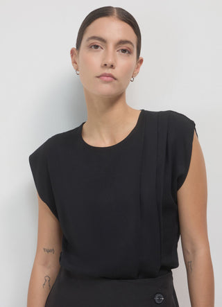 Plissierte Bluse