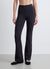 Leggings lunghi a zampa a tinta unita