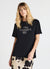 T-shirt scritta strass