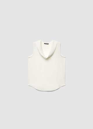Top con collo sciallato
