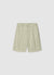 Striped bermuda shorts with cuffed hems