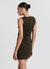 Abito minidress arricciato in tessuto elasticizzato