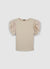T-shirts with ruffle sleeves
