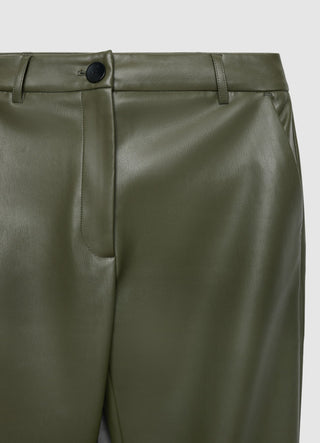 Pantaloni straight a tinta unita