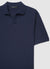 Open-collar polo shirt in jacquard