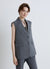Long tailored double-breasted waistcoat