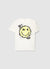 T-shirt oversize z nadrukiem uśmiechu
