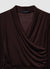 T-shirt incrociata con arricciature