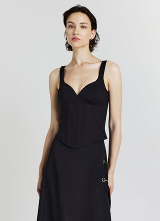 Top bustier con stecche