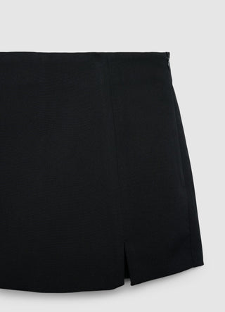 Gonna-pantalone con spacco e zip laterale