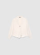 Blusa con rever sciallato a righe - XS