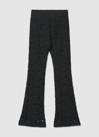 Pantalon pattes d'éléphant en dentelle