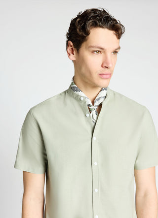 Camicia coreana tinta unita