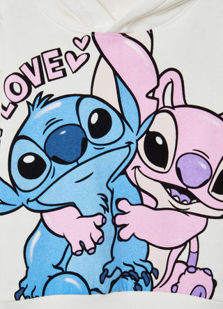 Bluza z kapturem z nadrukiem Stitch