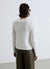 Pointelle cardigan with ruffles
