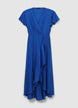 Gekreuztes Kleid mit Volants - M