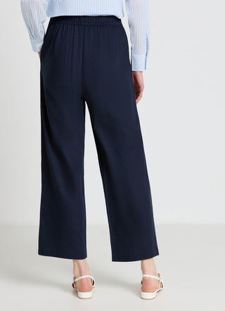 Linen blend jogger trousers