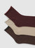 Pack of 3 shimmering effect socks
