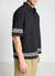 Camicia boxy con righe a contrasto