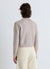 Cardigan con colletto gioiello e bottoni